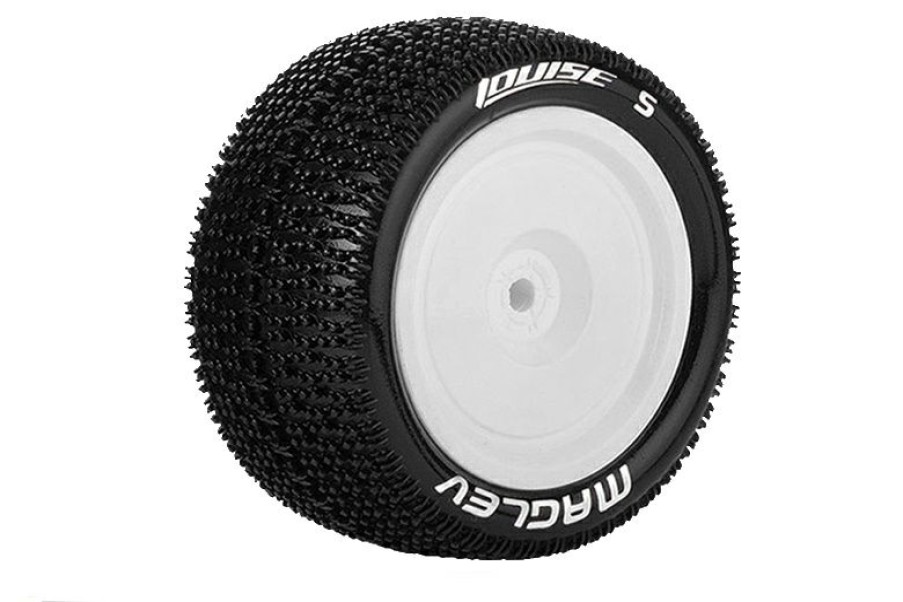 Tires And Wheels * | Louise Rc E-Maglev Buggy Tyre With White Rim For 12Mm Hex 4Wd Rear Mounted Soft (2) Lr-T3176Swkr