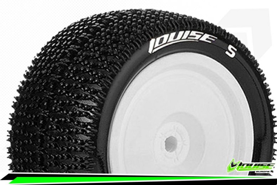 Tires And Wheels * | Louise Rc E-Maglev Buggy Tyre With White Rim For 12Mm Hex 4Wd Rear Mounted Soft (2) Lr-T3176Swkr