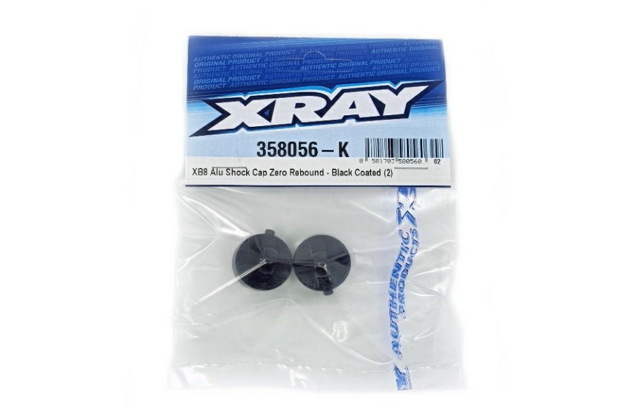 Rc Car Parts * | Xray Xb8 Alu Shock Cap Zero Rebound Black Coated (2) 358056-K