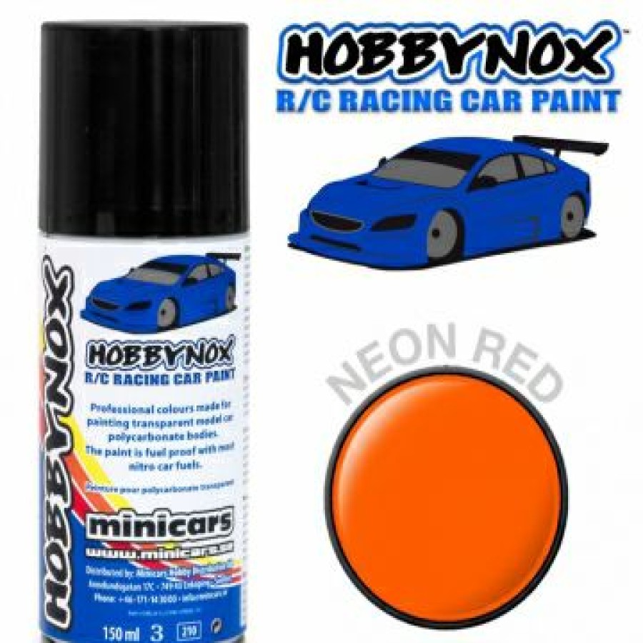 Painting * | Hobbynox Spray Paint 150Ml Neon Red Hn1403