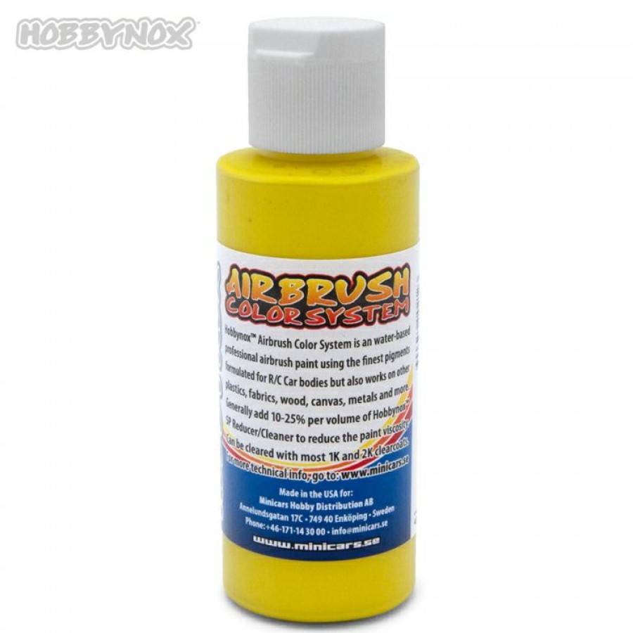 Painting * | Hobbynox Airbrush Color Solid Yellow 60Ml Hn22040