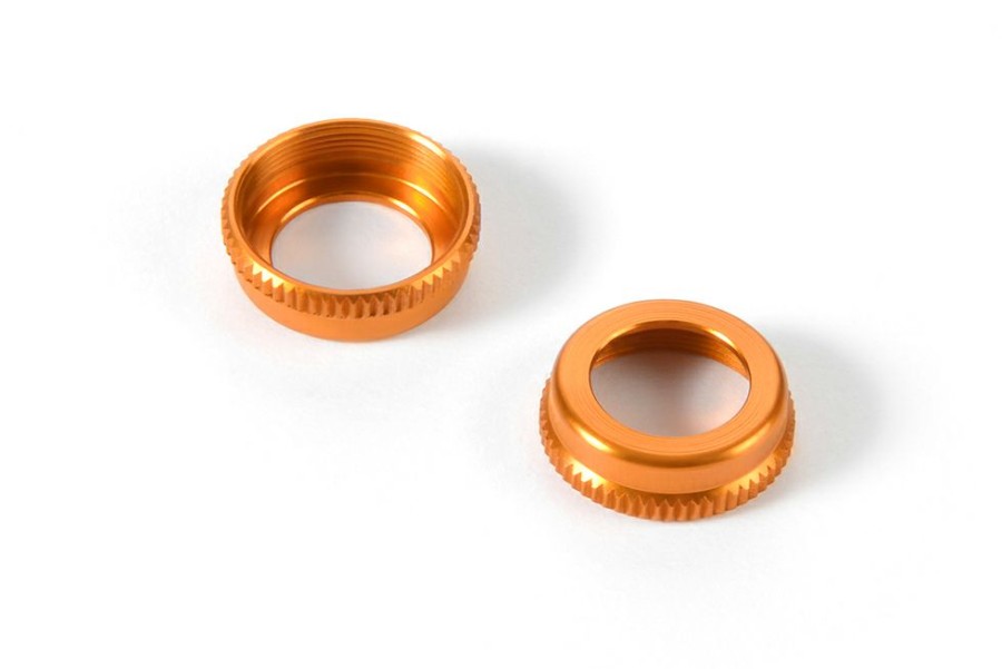 Rc Car Parts * | Xray Ulp Alu Shock Cap-Nut With Vent Hole Orange (2) 308354-O