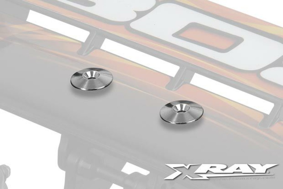 Rc Car Parts * | Xray Alu Rear Wing Shim (2) 353561