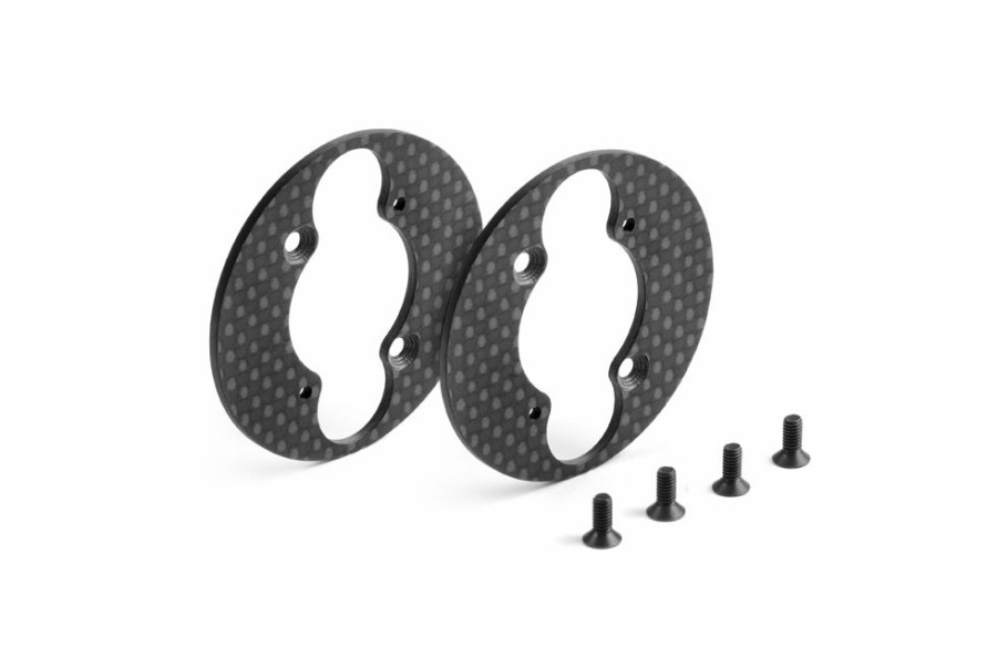 Rc Car Parts * | Xray Graphite Front Aerodynamic Disc 1.6Mm Left + Right Set 335270