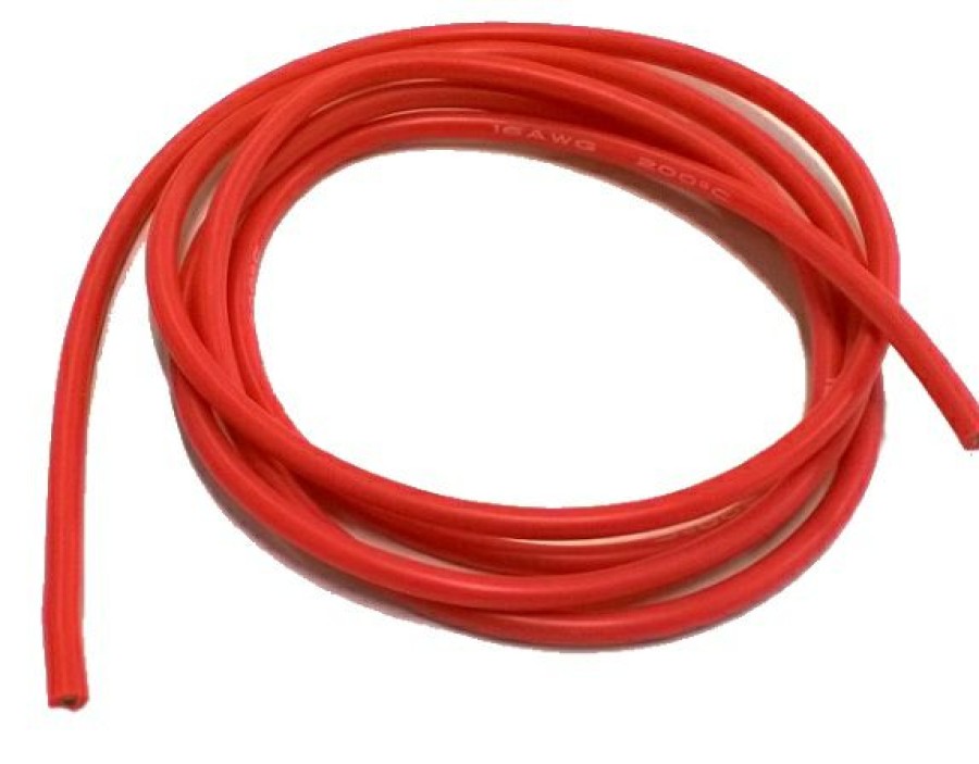 Rc Electronics * | Eurorc 16Awg Silicon Cable 1M Red Euro-1307-16-R