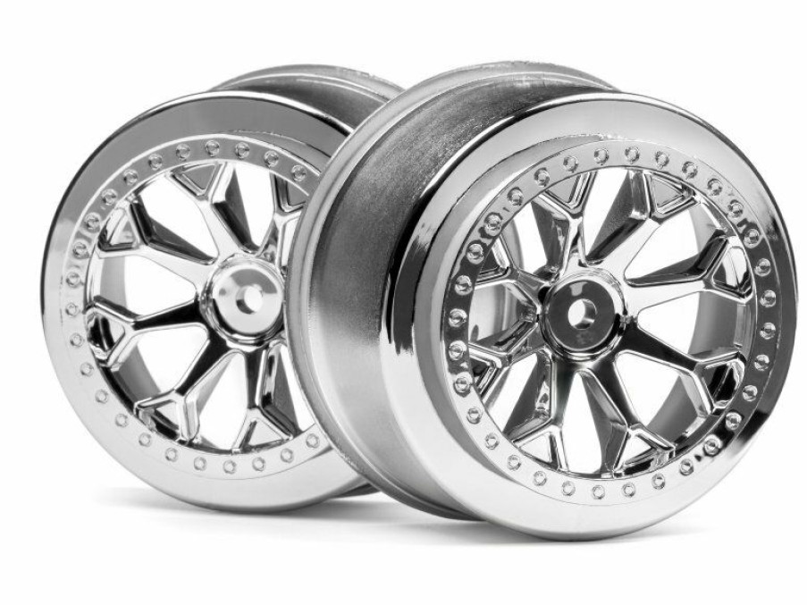 Rc Car Parts * | Hpi Racing 8-Shot Sc Wheel Chrome (2) Hp116739