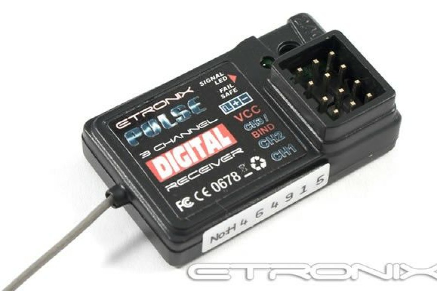 Rc Electronics * | Etronix Pulse Gfsk 3Ch 2.4Ghz Receiver For Ex2 Sport Radio Et1095