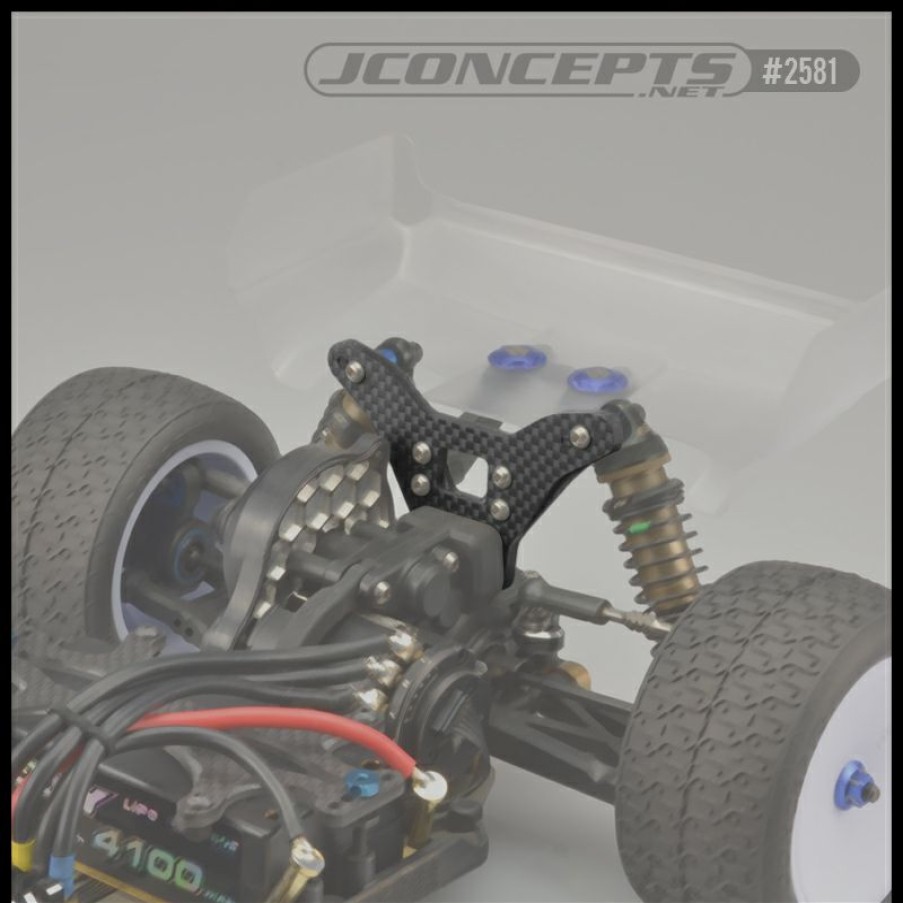 Rc Car Parts * | Jconcepts B6 | B6D Carbon Fiber Rear Tower, Long Shock Configuration Jc-2581