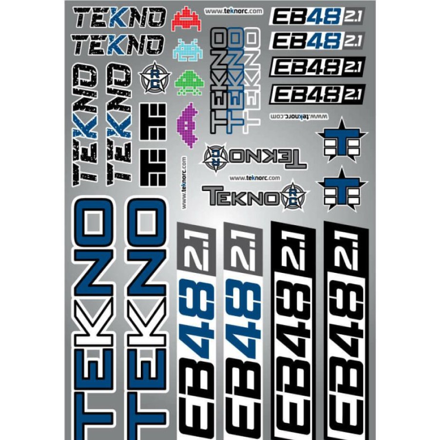 Rc Car Parts * | Tekno Rc Decal Sheet (Eb48 2.1) Tkr9247