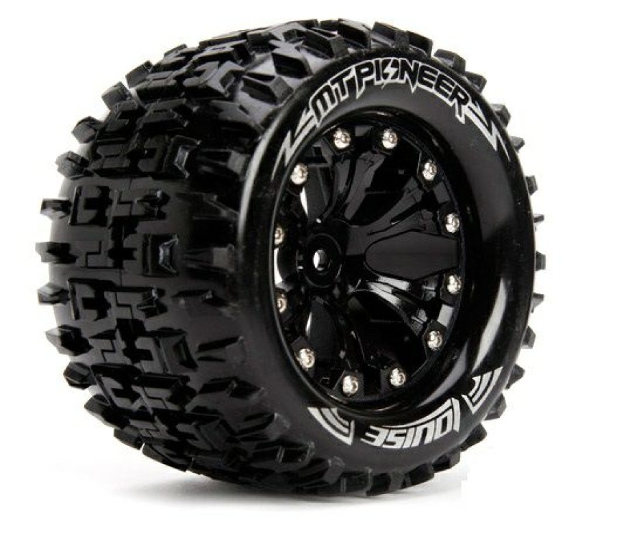 Tires And Wheels * | Louise Mt-Pioneer 2.8" Mounted Tire Black 1/2 Off-Set Soft (2) Lt3202Bh