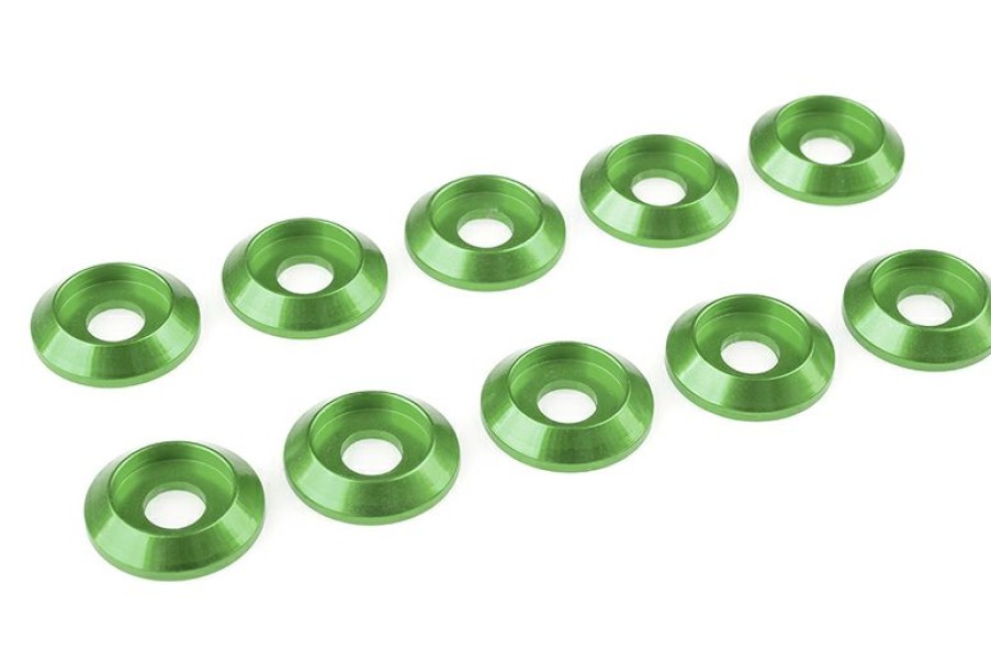 Parts And Accessories * | Team Corally Aluminium Washer For M4 Button Head Screws Od=12Mm Green (10) C-31321