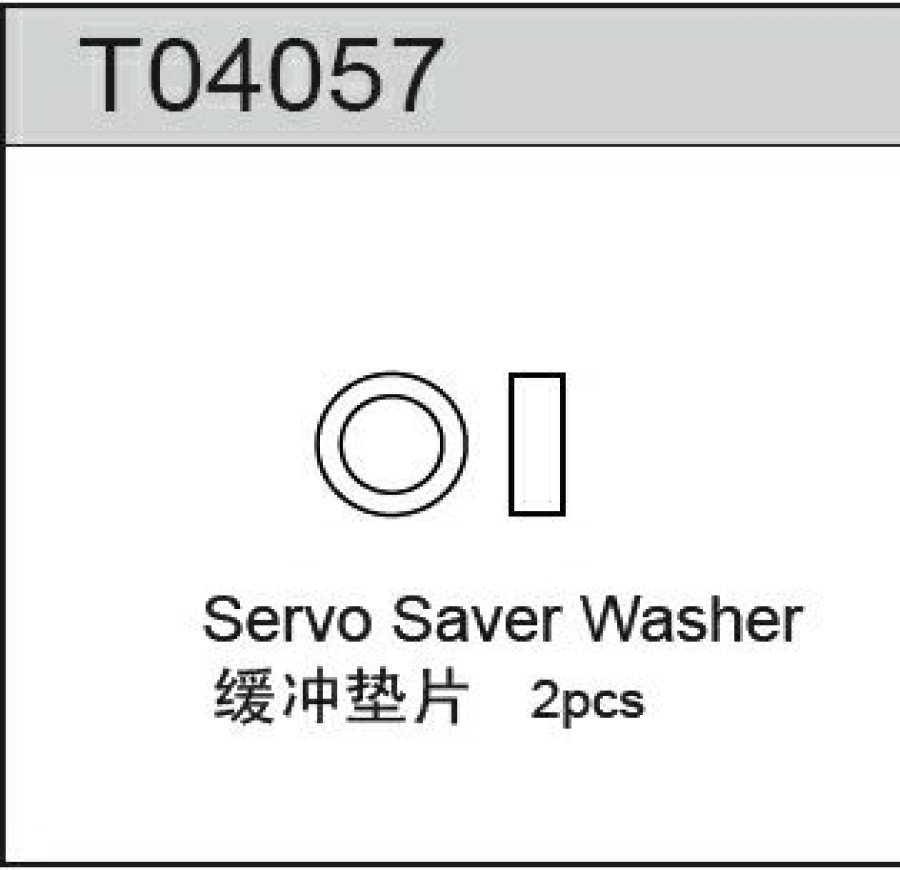 Rc Car Parts * | Teamc Servo Saver Washer (2) T04057