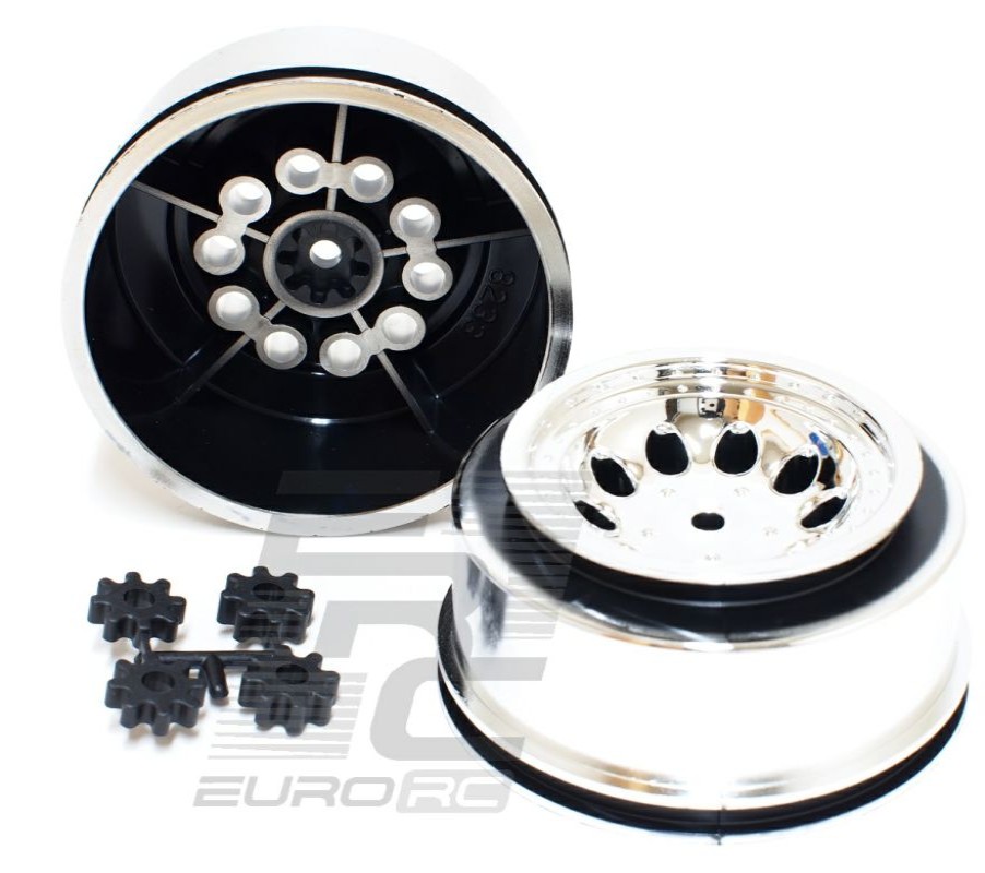 Tires And Wheels * | Rpm Chrome Revolver Short Course Wheels Slash 2Wd Rear (2) Rpm82333