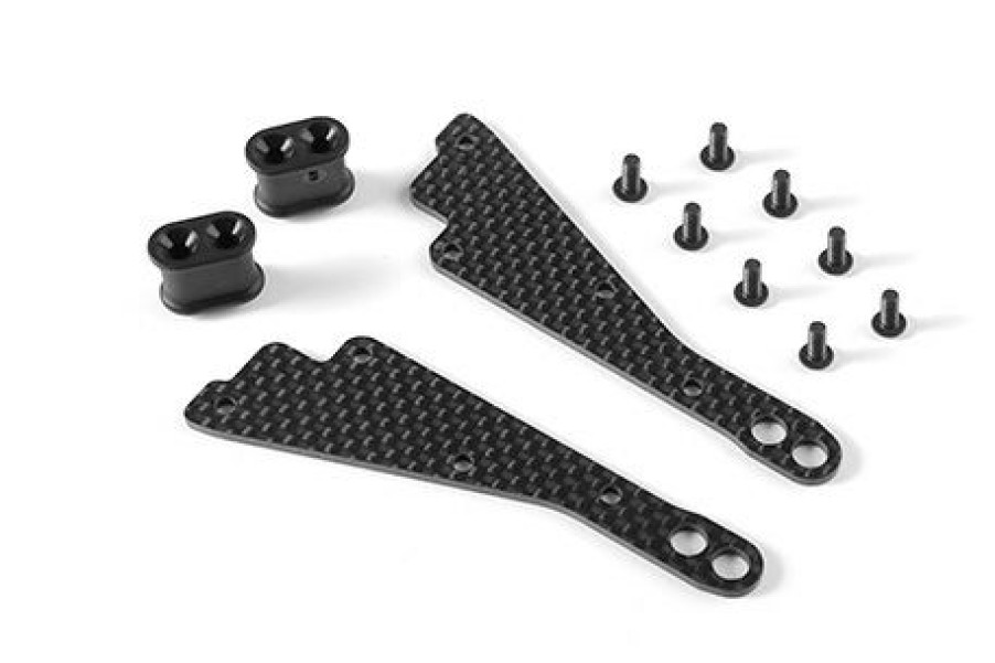 Rc Car Parts * | Xray Graphite Chassis Side Guard Brace Stiff (2) 321267