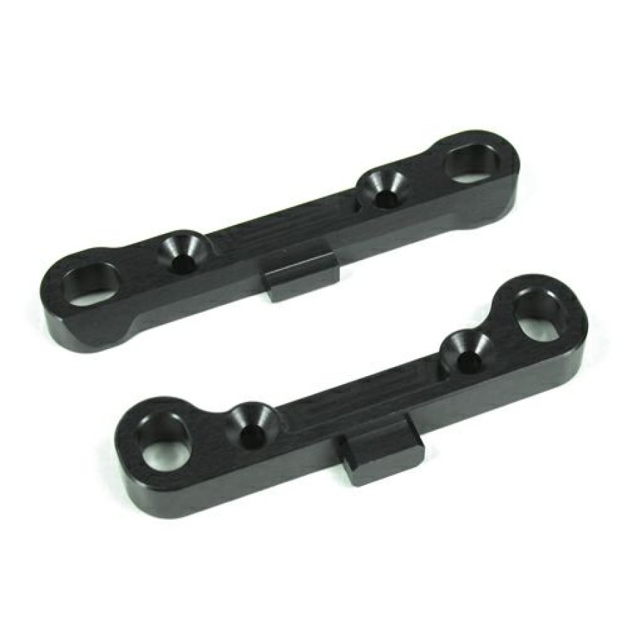 Rc Car Parts * | Tekno Rc Adjustable Hinge Pin Braces (Rear, 7075 Cnc, Gun Metal Anodized) Tkr5013