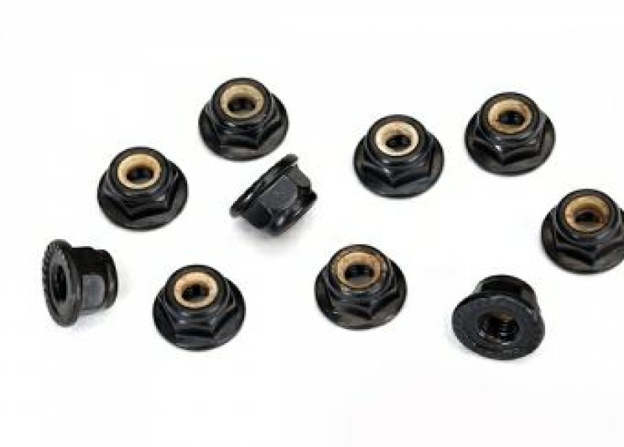 Rc Car Parts * | Traxxas Locknut 4Mm Black (10) Trx8347