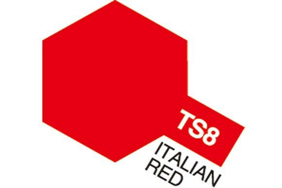 Painting * | Tamiya Spray Paint Ts-8 Italian Red 100Ml Tam-85008