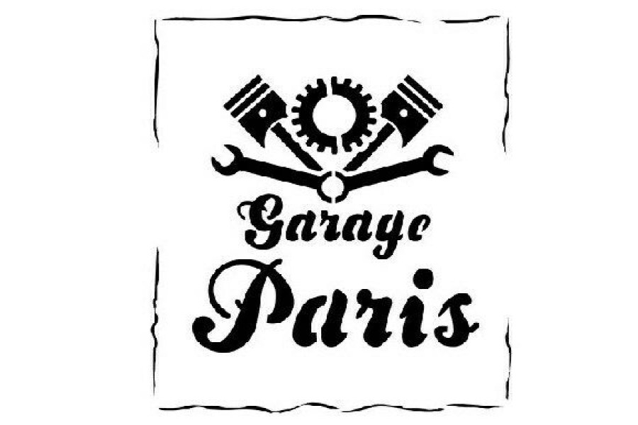 Painting * | Vallejo Stencil Vintage Garage Sign St-Let001