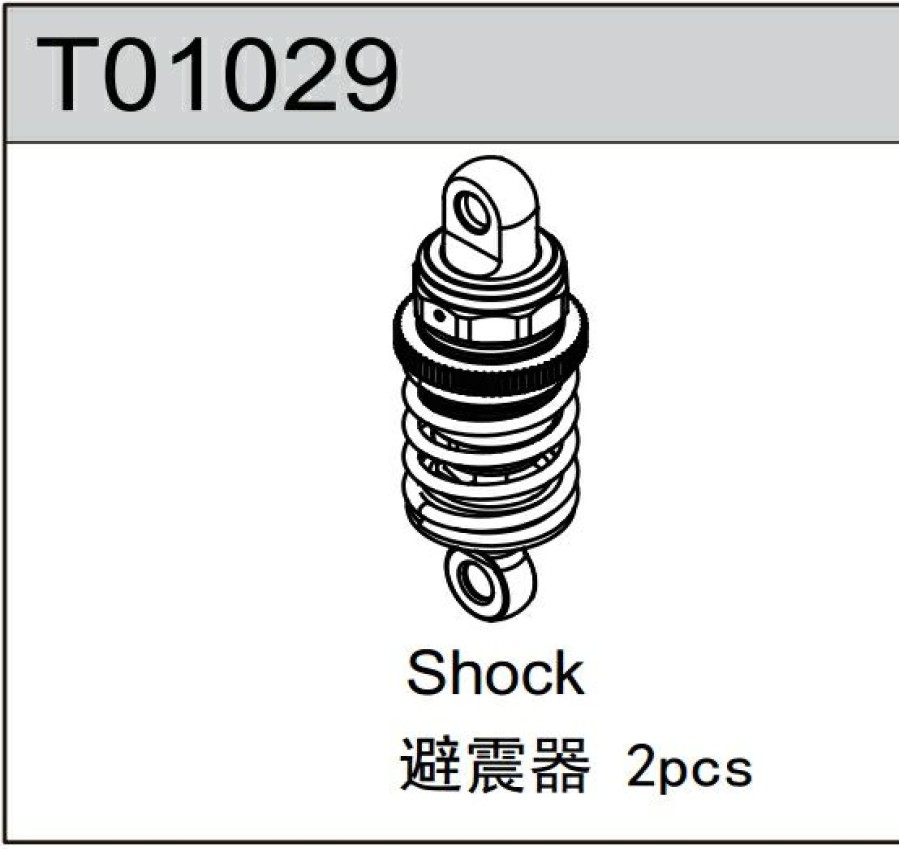 Rc Car Parts * | Teamc Shock Absorber (2) T01029