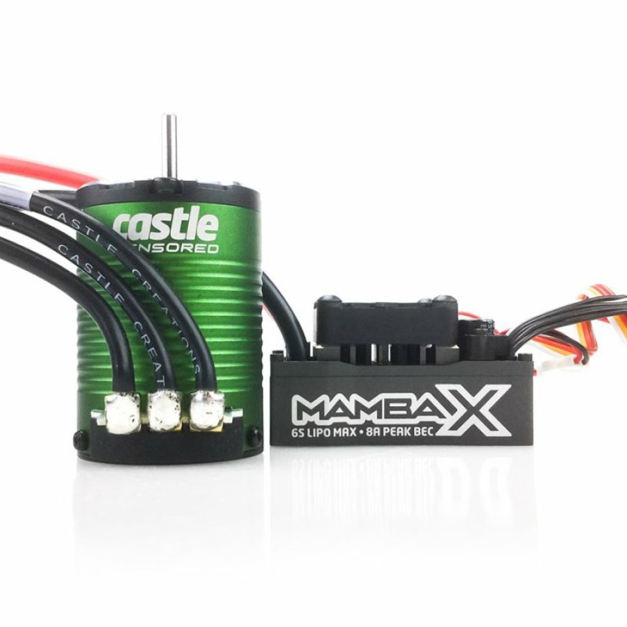 Rc Electronics * | Castle Creations Mamba X 25.2V Esc & 1406-6900Kv Sensored Waterproof Combo Cc-010-0155-03