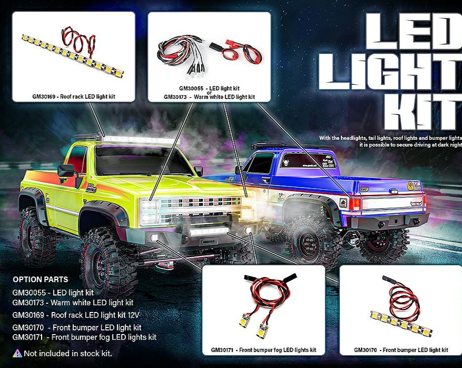 Rc Car Parts * | Gmade Roof Rack Led Light Kit (1) Gm30169