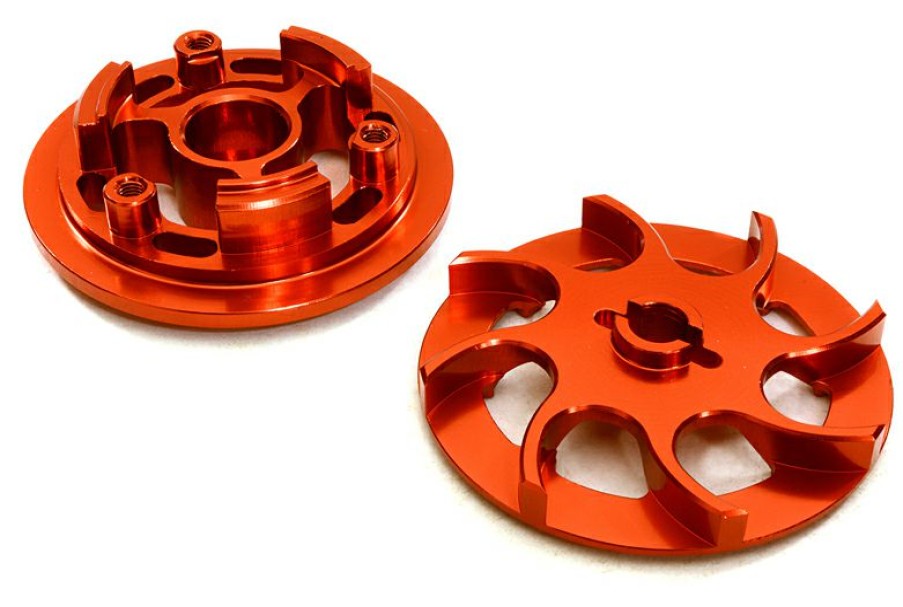 Rc Car Parts * | Integy Billet Machined Slipper Pressure Plate & Hub For 6S X-Maxx Red (Int-C27074Red)