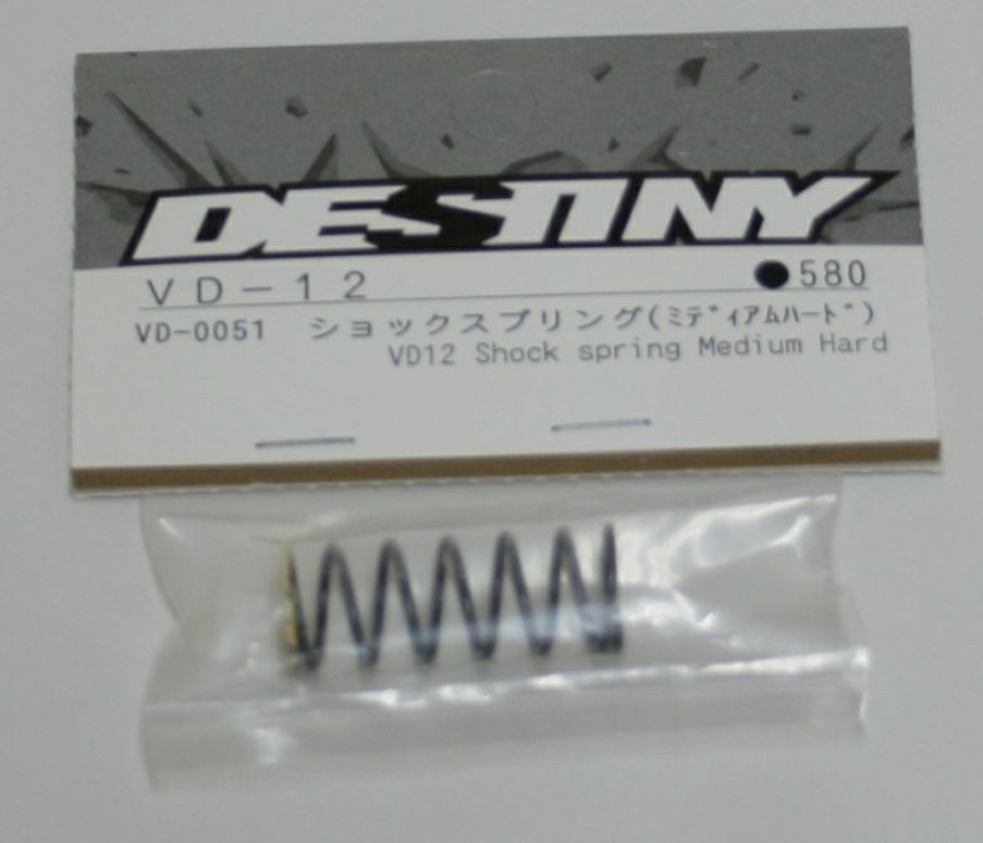 Rc Car Parts * | Destiny Vd12 Center Shock Spring Medium Hard Vd-0051